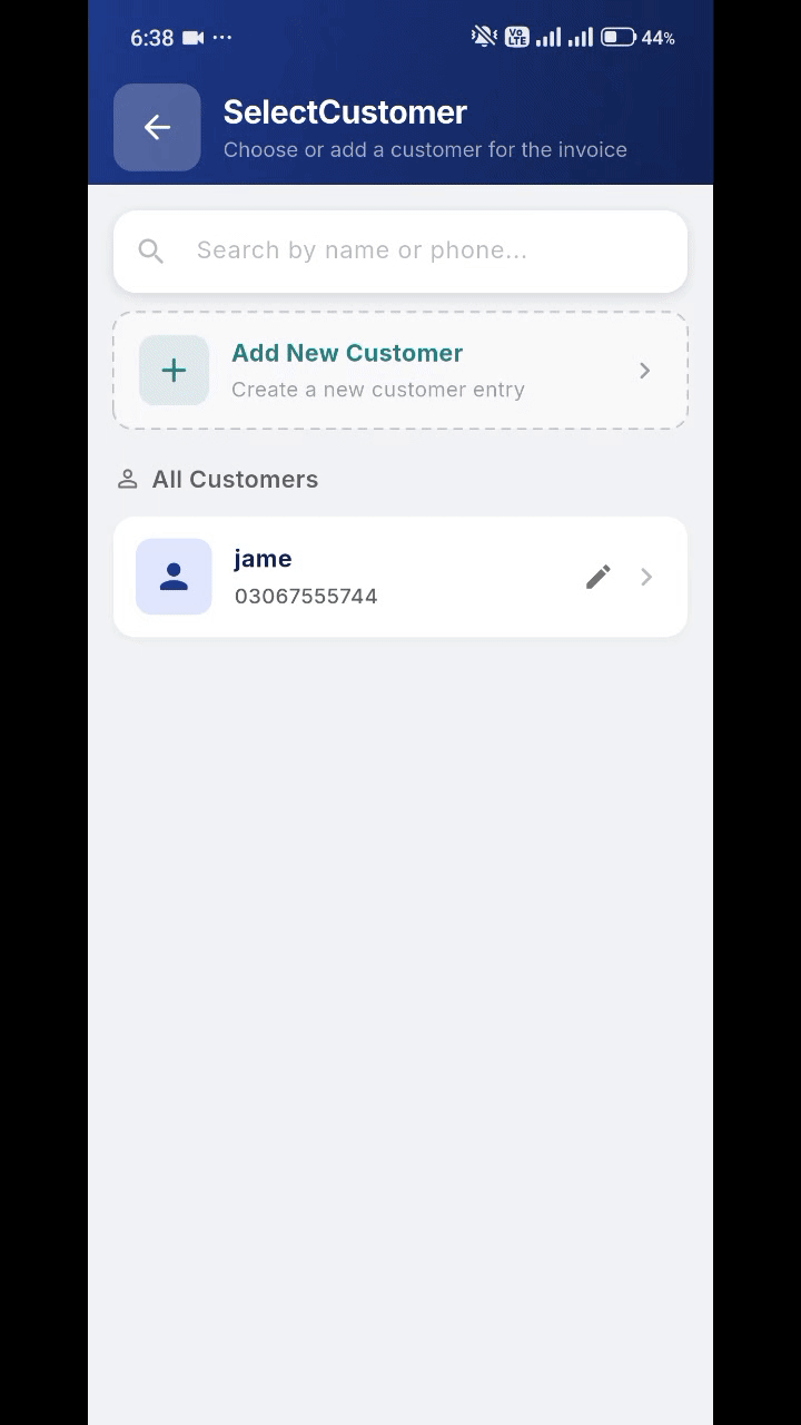 Voice input demo — item name spoken in English, quantity and price in Urdu, field fills automatically