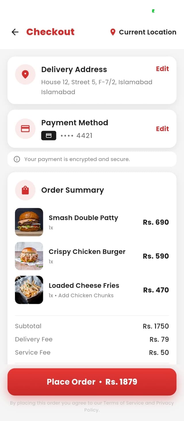 Profile Screen — stats visible