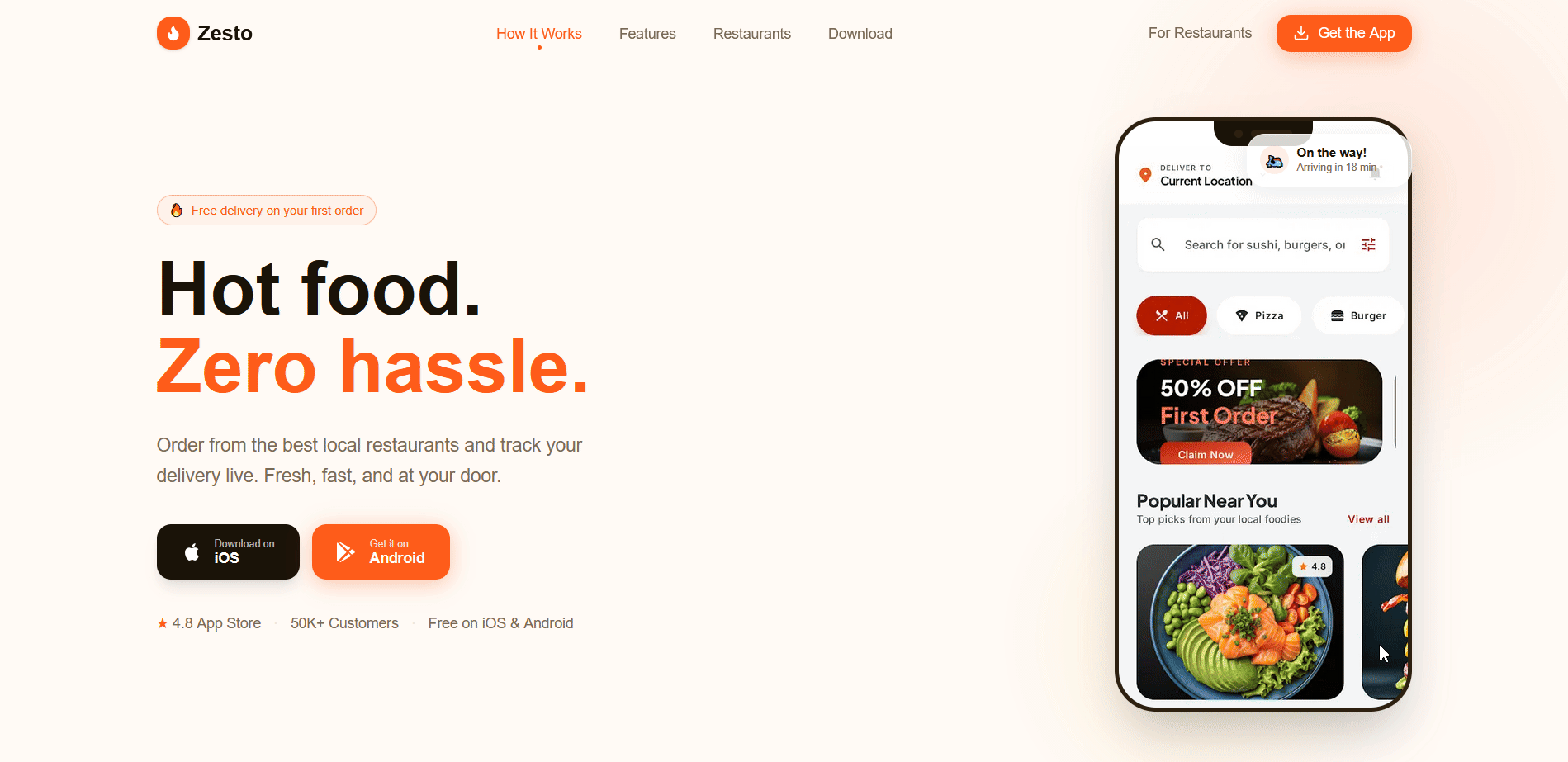 QuickBite order tracking screen